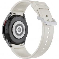 Ремешок Rumi Classic силиконовый для Galaxy Watch4 / 5 / 6 / 7 (20 мм, серый)