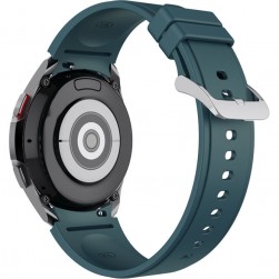 Ремешок Rumi Classic силиконовый для Galaxy Watch4 / 5 / 6 / 7 (20 мм, лесной зеленый)