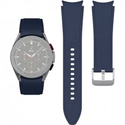 Ремешок Rumi Classic силиконовый для Galaxy Watch4 / 5 / 6 / 7 (20 мм, темно-синий)
