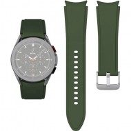 Ремешок Rumi Classic силиконовый для Galaxy Watch4 / 5 / 6 / 7 (20 мм, лаврово-зеленый)