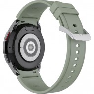 Ремешок Rumi Classic силиконовый для Galaxy Watch4 / 5 / 6 / 7 (20 мм, шалфейно-зеленый)