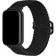 Ремешок нейлоновый плетеный Rumi Wick Xiaomi Mi Smart Band 8 Pro, Redmi Watch 4 Черный