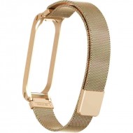 Браслет Rumi Milanese loop металлический для Xiaomi Mi Band 3, Mi Band 4 (матово-золотистый)