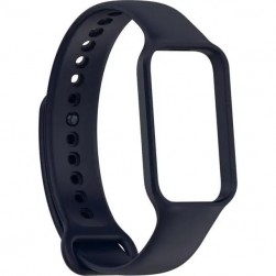 Ремешок Rumi силиконовый для Xiaomi Smart Band 8 Active, Redmi Smart Band 2 (темно-синий)
