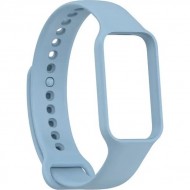 Ремешок Rumi силиконовый для Xiaomi Smart Band 8 Active, Redmi Smart Band 2 (голубой)