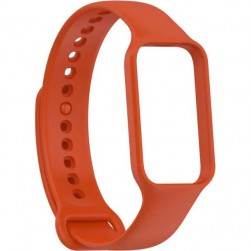 Ремешок Rumi силиконовый для Xiaomi Smart Band 8 Active, Redmi Smart Band 2 (оранжевый)
