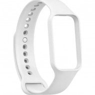 Ремешок Rumi силиконовый для Xiaomi Smart Band 8 Active, Redmi Smart Band 2 (белый)