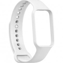 Ремешок Rumi силиконовый для Xiaomi Smart Band 8 Active, Redmi Smart Band 2 (белый)