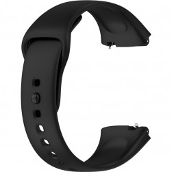 Ремешок силиконовый Rumi для Xiaomi Redmi Watch 3 Lite, 3 Active (черный)