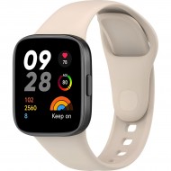 Ремешок силиконовый Rumi Sport для Xiaomi Redmi Watch 3 (бежевый)