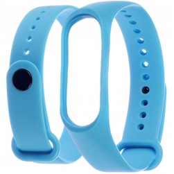 Ремешок силиконовый Rumi для Xiaomi Mi Band 3, Mi Band 4 (голубой)