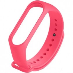 Ремешок силиконовый Rumi для Xiaomi Mi Band 3, Mi Band 4 (розовый)