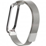 Браслет Rumi Milanese loop металлический для Xiaomi Mi Band 3, Mi Band 4 (серебристый)