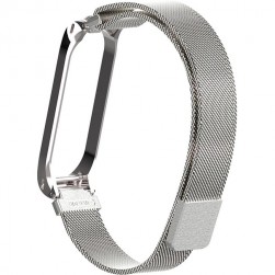 Браслет Rumi Milanese loop металлический для Xiaomi Mi Band 3, Mi Band 4 (серебристый)