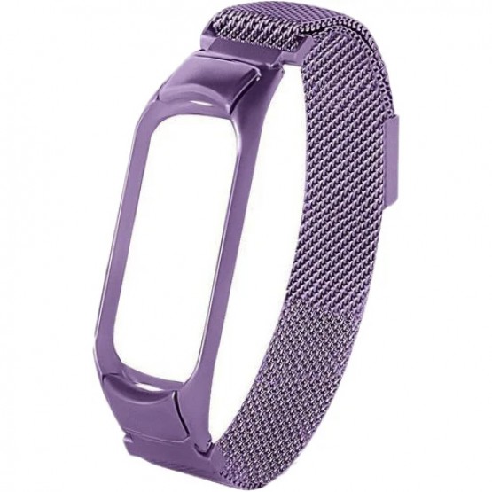 Браслет Rumi Milanese loop для Xiaomi Mi Band 6, Mi Band 5 (фиолетовый)