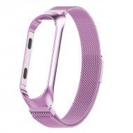 Браслет Rumi Milanese loop металлический для Xiaomi Mi Band 3, Mi Band 4 (глициния)