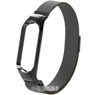 Браслет Rumi Milanese Loop для Xiaomi Mi Band 6, Mi Band 5 (черный)