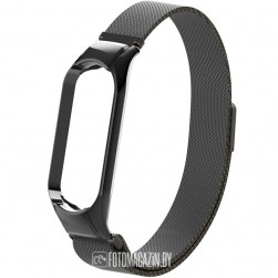 Браслет Rumi Milanese Loop для Xiaomi Mi Band 6, Mi Band 5 (черный)