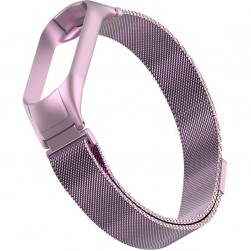 Браслет Rumi Milanese loop для Xiaomi Mi Band 6, Mi Band 5 (розовый)