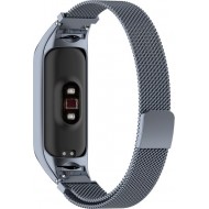 Браслет Rumi Milanese loop для Xiaomi Mi Band 6, Mi Band 5 (графитовый)