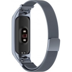 Браслет Rumi Milanese loop для Xiaomi Mi Band 6, Mi Band 5 (графитовый)
