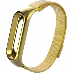Браслет Rumi Milanese loop для Xiaomi Mi Band 6, Mi Band 5 (золотистый)