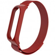 Браслет Rumi Milanese loop для Xiaomi Mi Band 6, Mi Band 5 (красный)