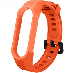 Ремешок силиконовый Rumi для Xiaomi Mi Smart Band 6, Mi Band 5 (красный) 