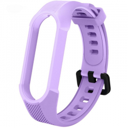 Ремешок силиконовый Rumi для Xiaomi Mi Smart Band 6, Mi Band 5 (сиреневый) 