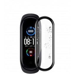 Защитное стекло Rumi Hybrid для Xiaomi Mi Smart Band 7 с черной рамкой