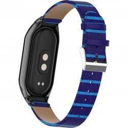 Ремешок Rumi Ecoleather для Xiaomi Smart Band 8 (синий/голубой)