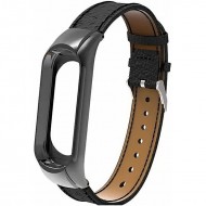 Ремешок Rumi Leather для Xiaomi Smart Band 8 (черный)