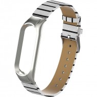 Ремешок Rumi Ecoleather для Xiaomi Smart Band 8 (белый/черный)