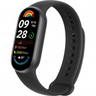 Фитнес-браслет Xiaomi Smart Band 9 (черный, с черным силиконовым ремешком, китайская версия)
