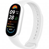 Фитнес-браслет Xiaomi Smart Band 9 (белая керамика, с белым силиконовым ремешком, китайская версия)