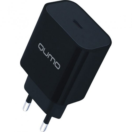 Зарядное устройство Qumo Energy light USB Type-C PD 3A, 20 Вт (черный)