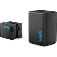 Двойная зарядная станция с аккумулятором GoPro AEDBD-201 Dual Battery Charger для HERO13 Black (комплект с 2 акб)