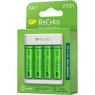Аккумуляторы + зарядное GP E411 + 4x2100mAh AA