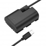 Каплер Zarrumi Canon DR-E6 для камер с аккумулятором LP-E6 (USB Type-C) (аналог)