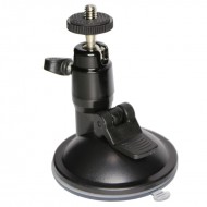 Присоска для регистратора с резьбой 1/4'' (Zarrumi HD-004B) Черная