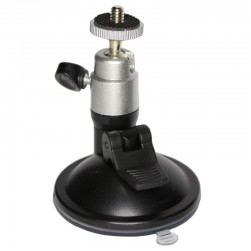 Присоска для регистратора с резьбой 1/4'' (Zarrumi HD-004S) Серебристая