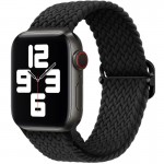 Плетеный ремешок для Apple Watch 42/44/45mm (черный)