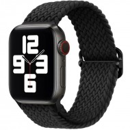 Плетеный ремешок Rumi Wick для Apple Watch 38 / 40 / 41mm (черный)