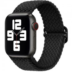 Плетеный ремешок Rumi Wick для Apple Watch 38 / 40 / 41mm (черный)
