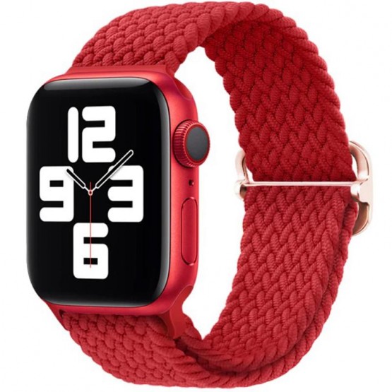 Плетеный ремешок для Apple Watch 38/40/41mm (красный)