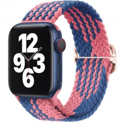 Плетеный ремешок Rumi Wick для Apple Watch 38 / 40 / 41mm (розово-синий)
