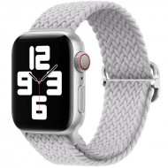 Плетеный ремешок Rumi Wick для Apple Watch 38 / 40 / 41mm (светло-серый)