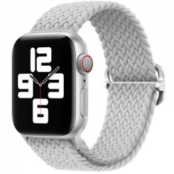 Плетеный ремешок Rumi Wick для Apple Watch 38 / 40 / 41mm (светло-серый)