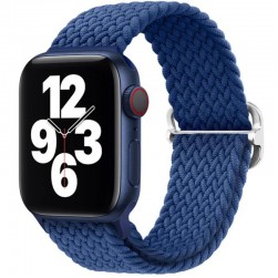 Плетеный ремешок Rumi Wick для Apple Watch 38 / 40 / 41mm (темно-синий)