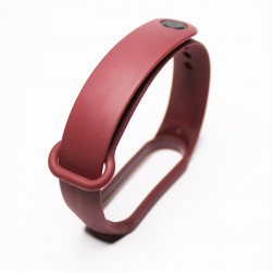 Ремешок Rumi силиконовый для Xiaomi Mi Band 5 / 6 (бордовый)
